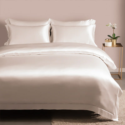 4 Piece Duvet Cover & Fitted Silk Bedding Set – Silkweb